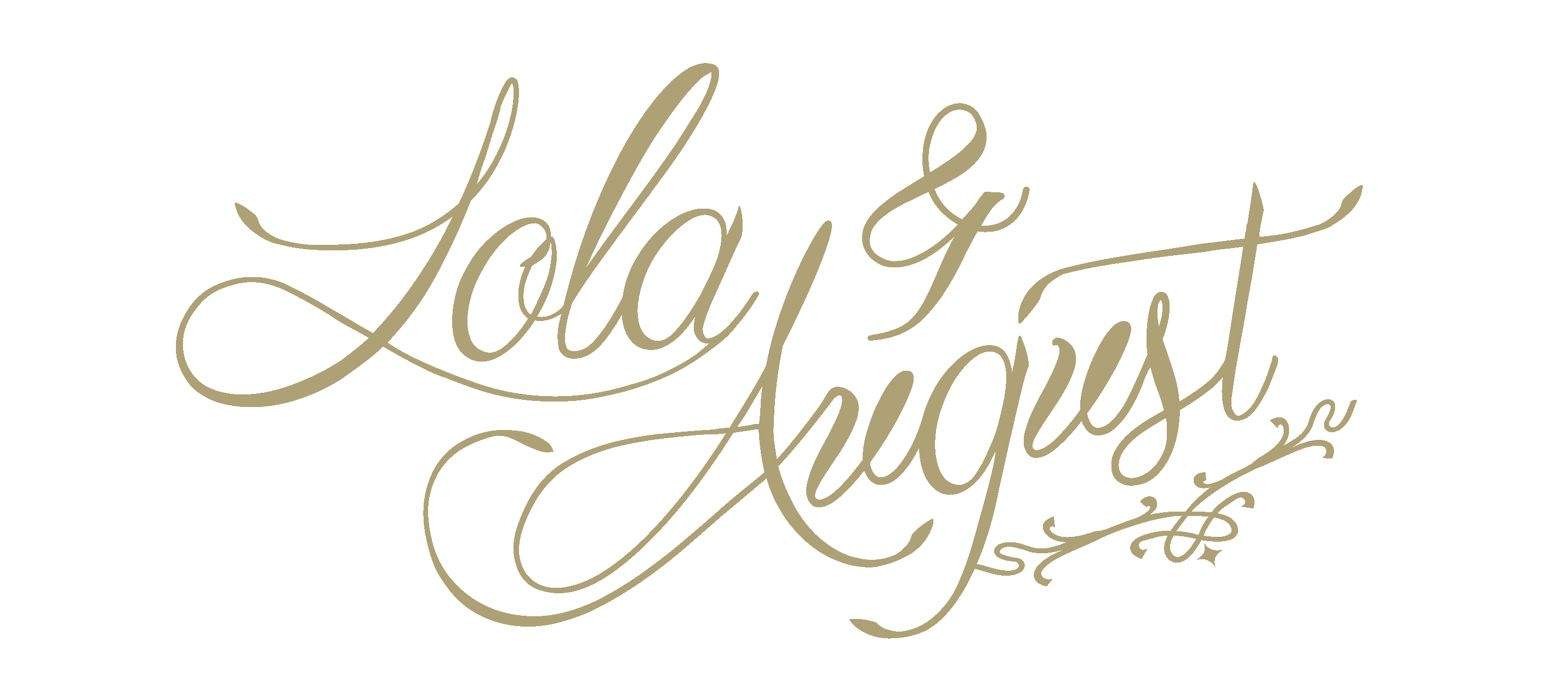 Lola & August Logo in gold
